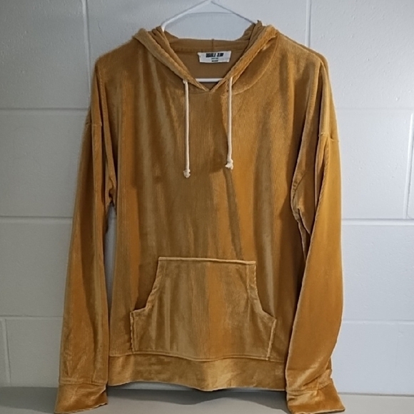 So Soft Velvety Butterscotch Hoodie with Luxurious Texture - Picture 9 of 9
